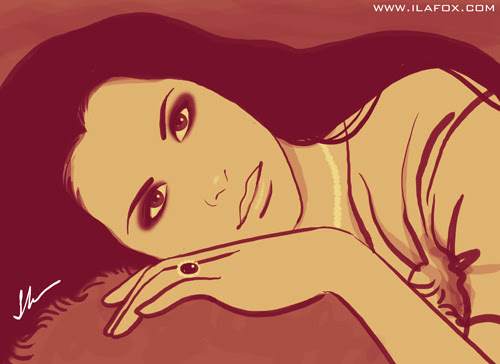 Lana Del Rey, National Anthem, ilustração by ila fox