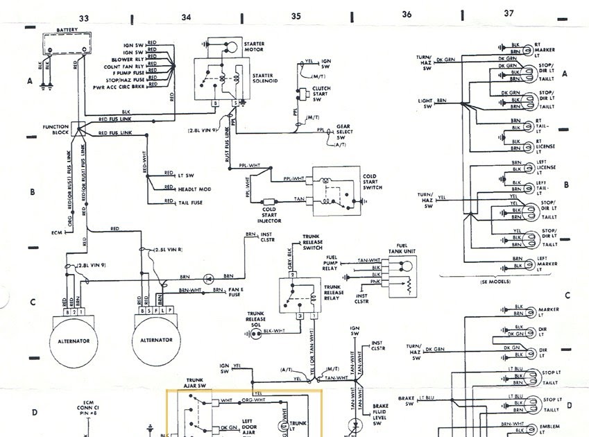 1986 Pontiac Fiero Wiring Schematic - Wiring Diagram Schema