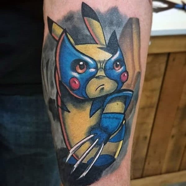 Traditional Wolverine Animal Tattoo