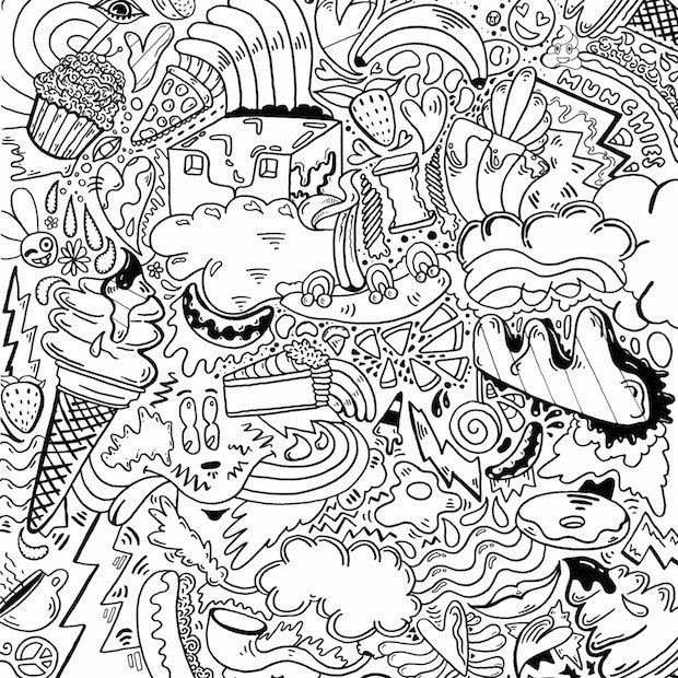 Trippy Easy Stoner Coloring Pages - img-clam