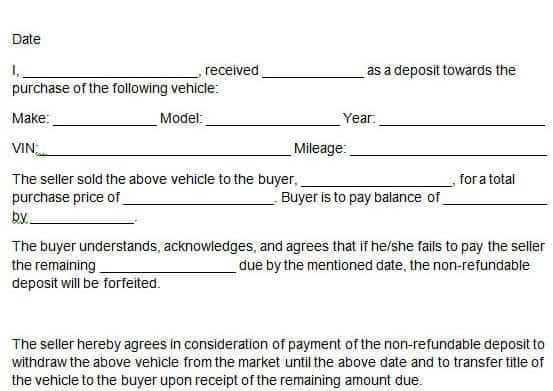 used-car-deposit-refund-law-free-8-sample-vehicle-deposit-forms-in