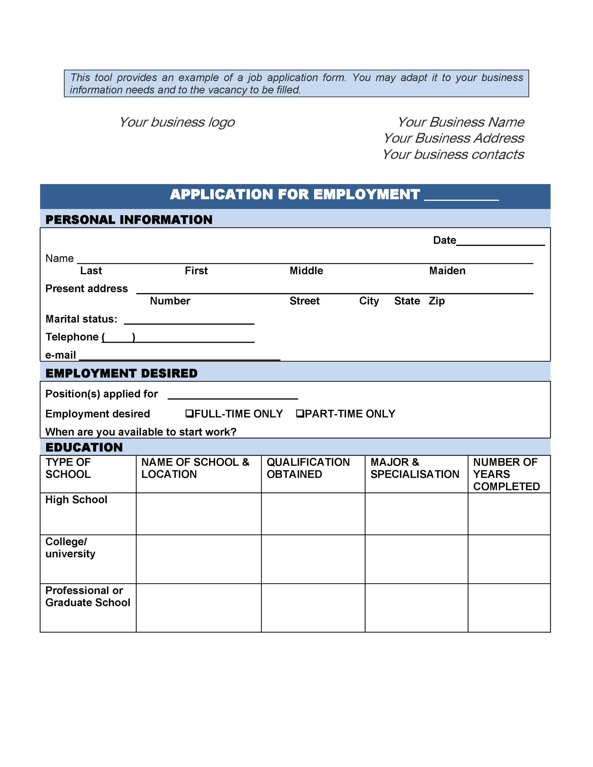 Canada summer jobs application form 2011
