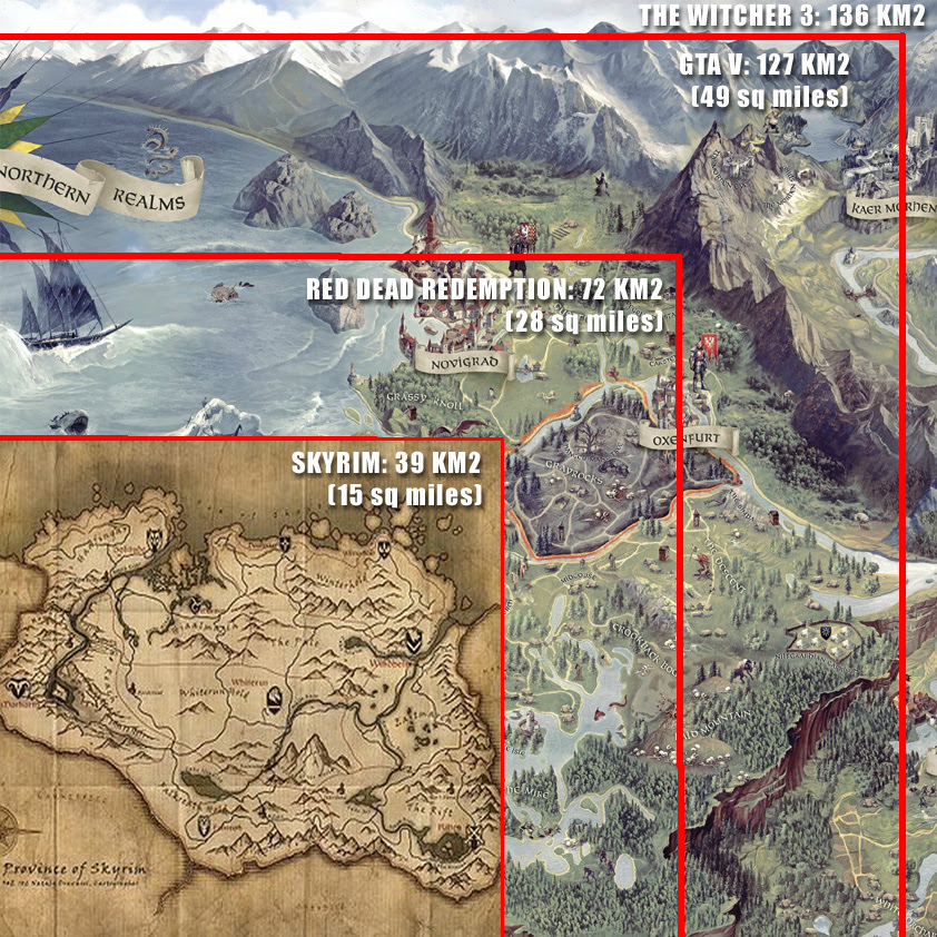 breath of the wild map size comparison