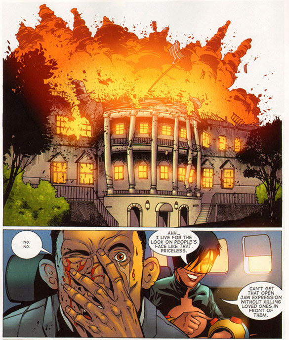 'We'd just rebuilt it after those aliens attacked on July 4th!' (Bomb Queen VI #4)