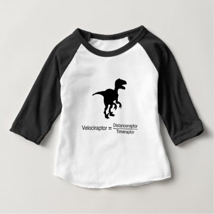 velociraptor funny science baby T-Shirt