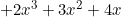 \inline 2x^3+3x^2+4x