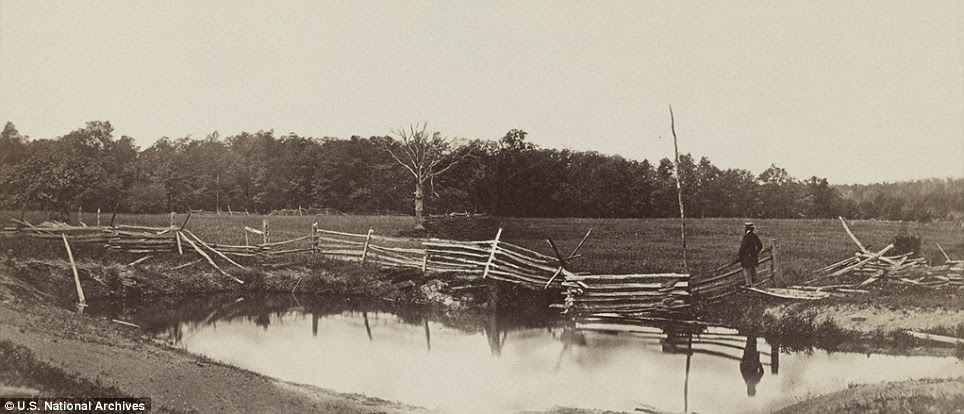 Melancholy: Mathew Brady at Gettysburg in a photograph erroneously titled 'The Wheat-Field in Which General Reynolds Was Shot', in July 1863