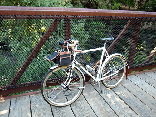 Bridge that starts the Cross Marin Trail on the east end