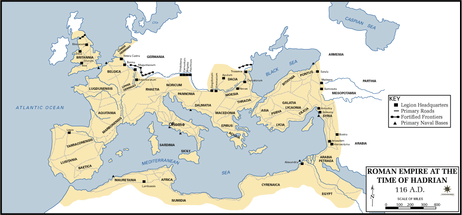 Romarriket Karta | Karta