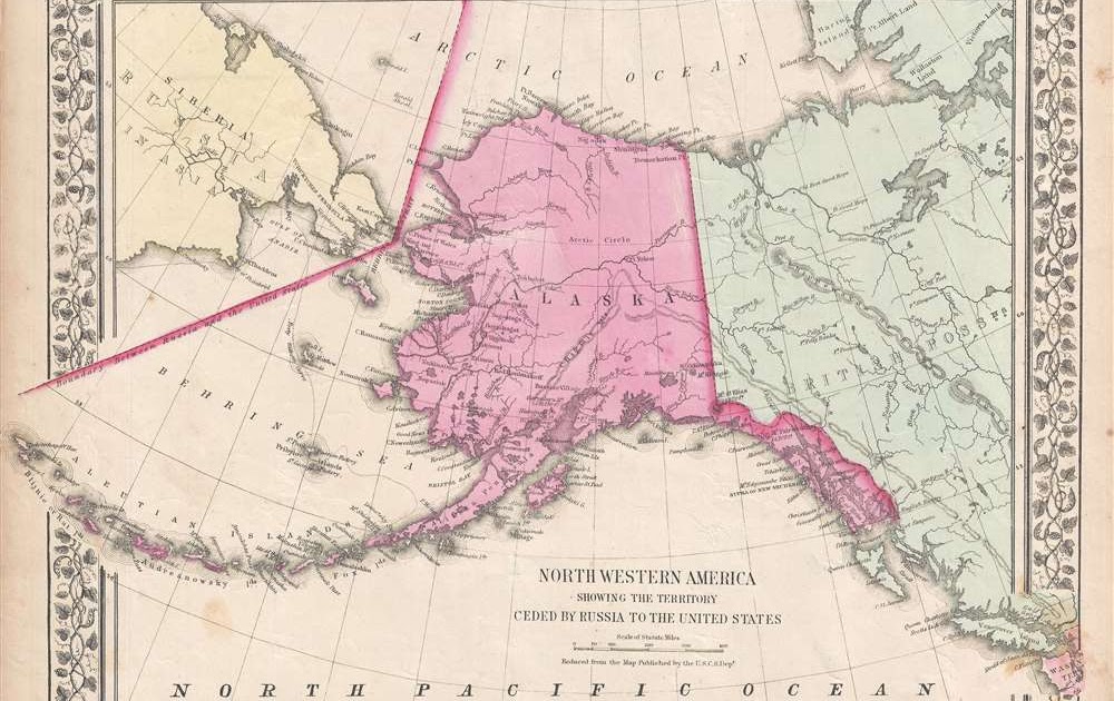 Alaska Russia Border Map