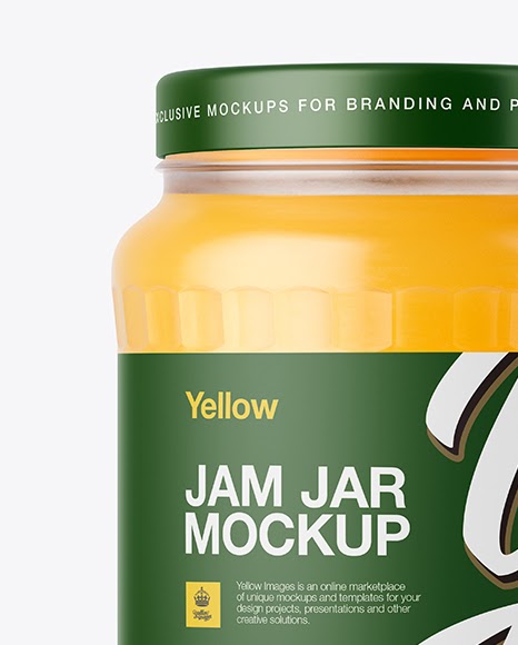 Download Download Clear Jar With Yellow Jam Mockup Psd Yellowimages Free Psd Mockup Templates Yellowimages Mockups