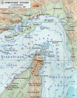 Ормузский пролив карта