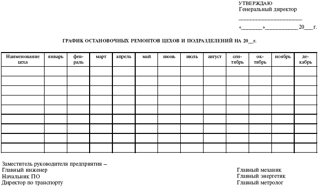 Скачать график работы на месяц образец