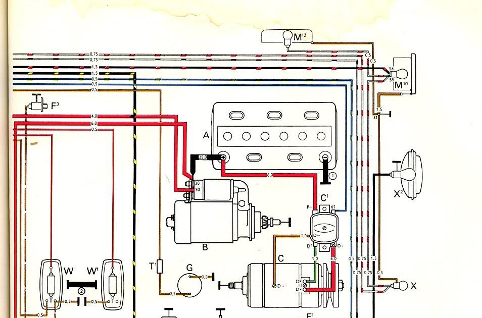 maycintadamayantixibb: 1974 Vw Beetle Alternator Wiring Diagram