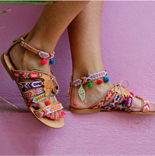 Giày sandal dây thổ cẩm SD06 size lớn | Quần áo size lớn | Quần áo ngoại cỡ  | Shop size lớn