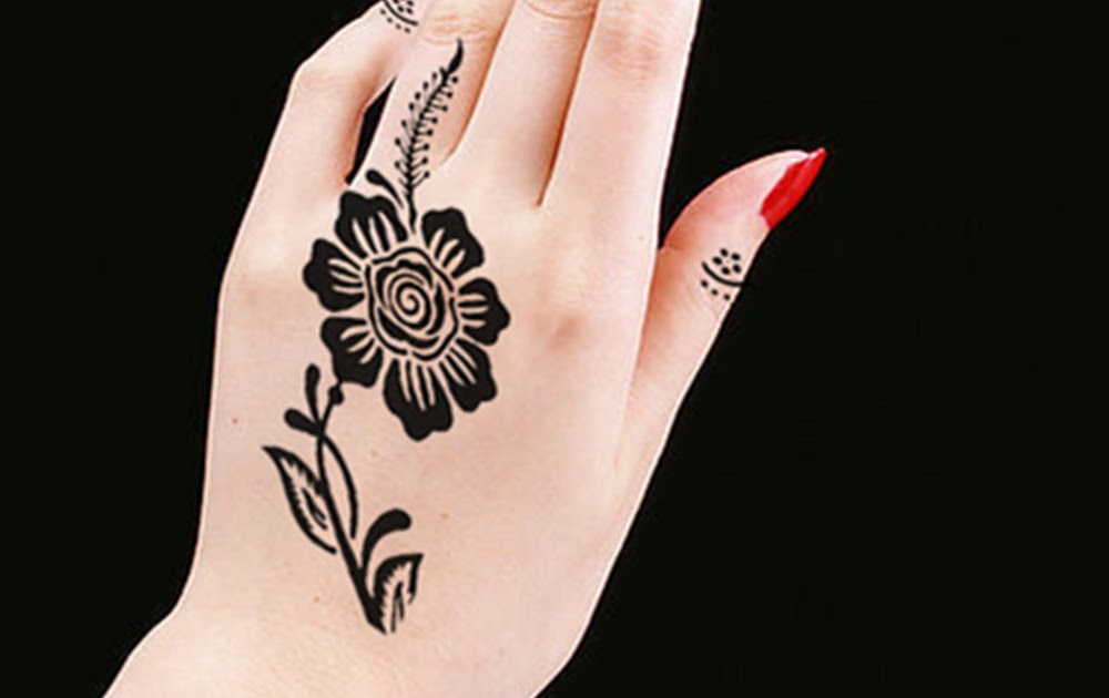 Henna Tangan Simple Dan Mudah Gambar Henna Tangan Yang Bagus Dan