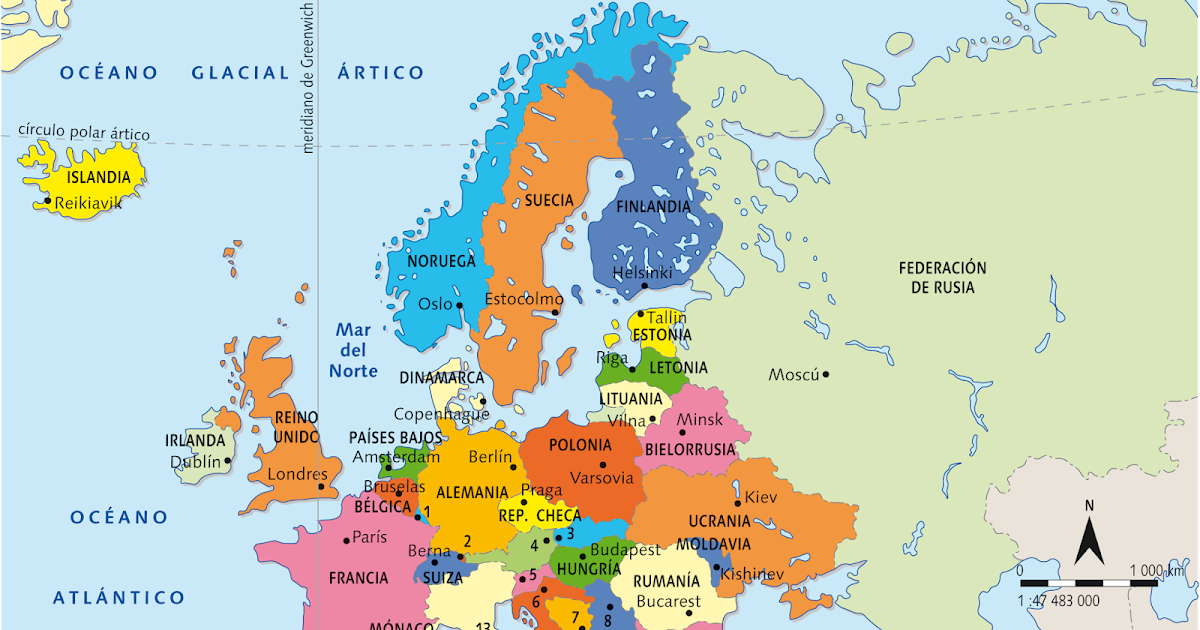 Mapa Politic D'europa | Mapa