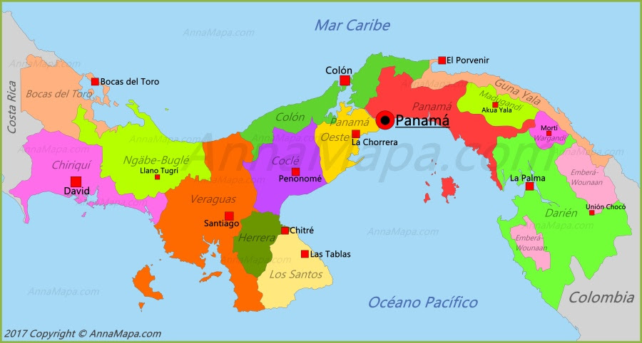 Panama Mapa Mapa 6959