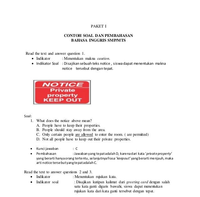 Contoh Soal Application Letter Dan Jawabannya