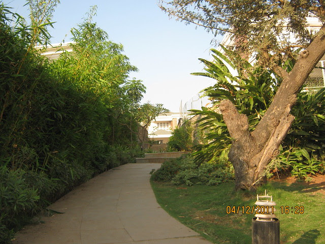 Walkway - Visit to Paranjape Schemes' Forest Trails, Bungalows, 2 BHK & 3 BHK Flats at Bhugaon, Pune 411 042