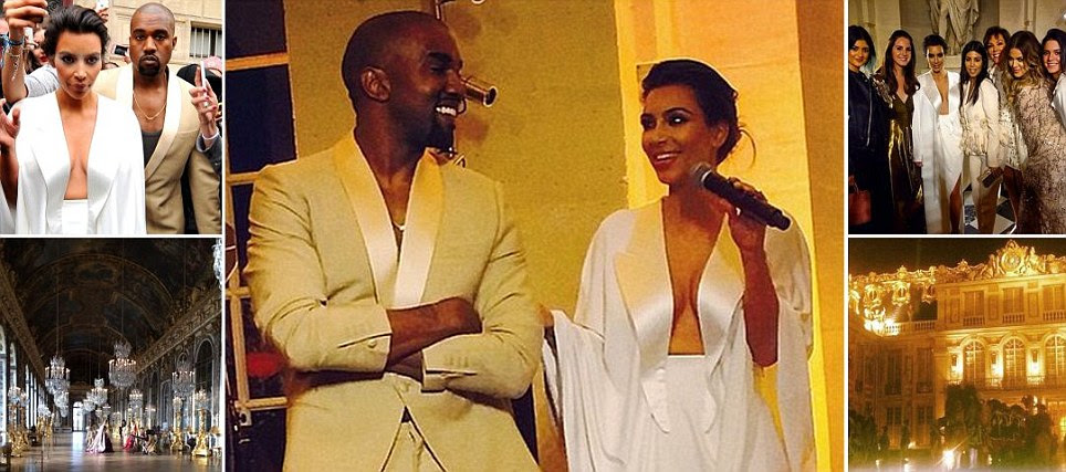 Kanye is smiling