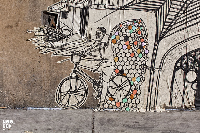 London Street Art featuring street artist Swoon, Photo ©Hookedblog