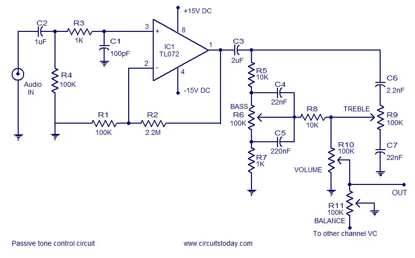 Lm324 Tone Control Circuit - Circuit Diagram Images