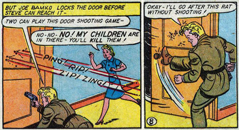 OWWW that high kick's gotta hurt! Sensation Comics #38