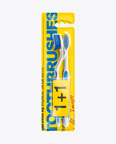 Toothbrush Blister Pack Mockup Mockups