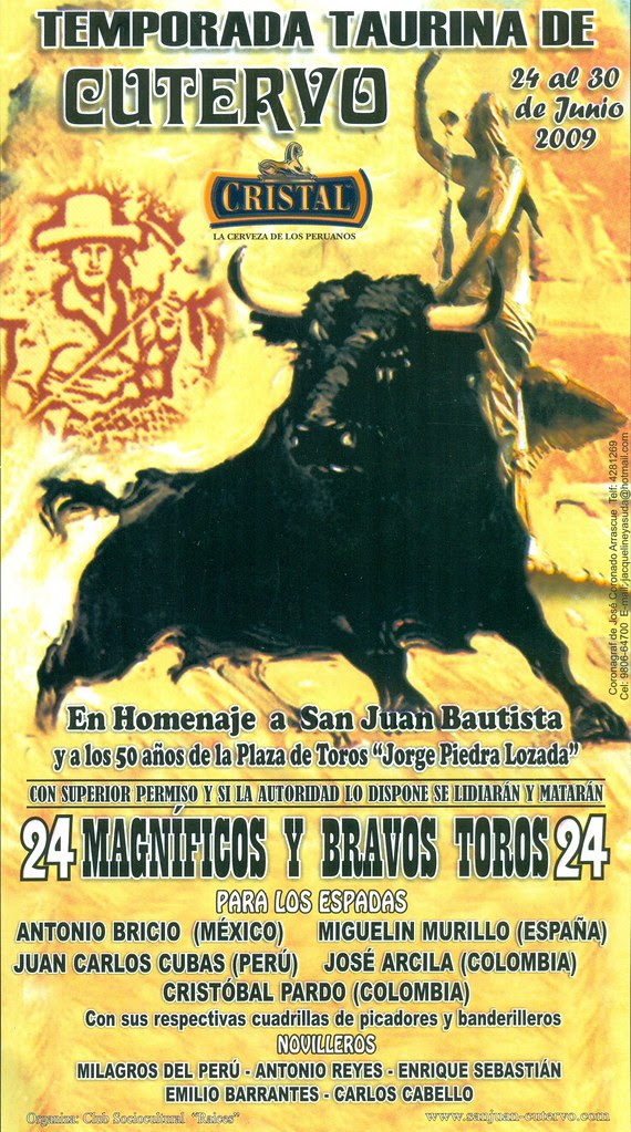Cartel de Cutervo 2009