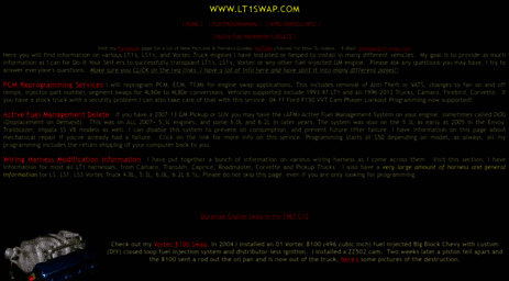 Lt1 Engine Swap Wiring Harness - Wiring Diagram Schemas