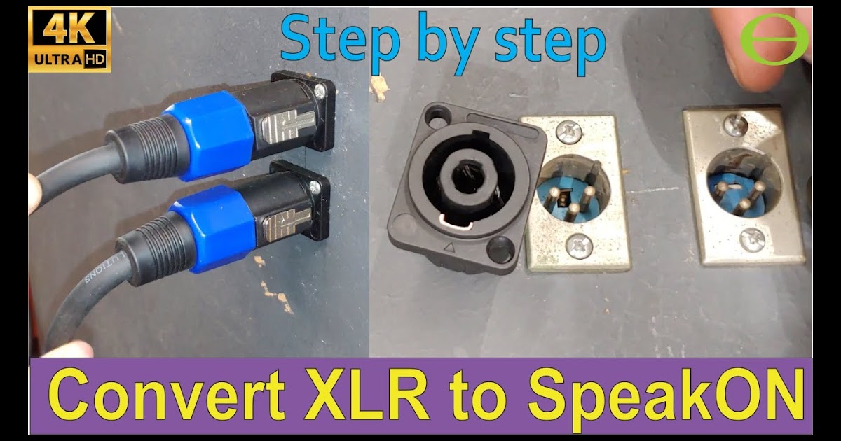 Speakon Connector Wiring Diagram : How To Convert An Xlr To Speakon