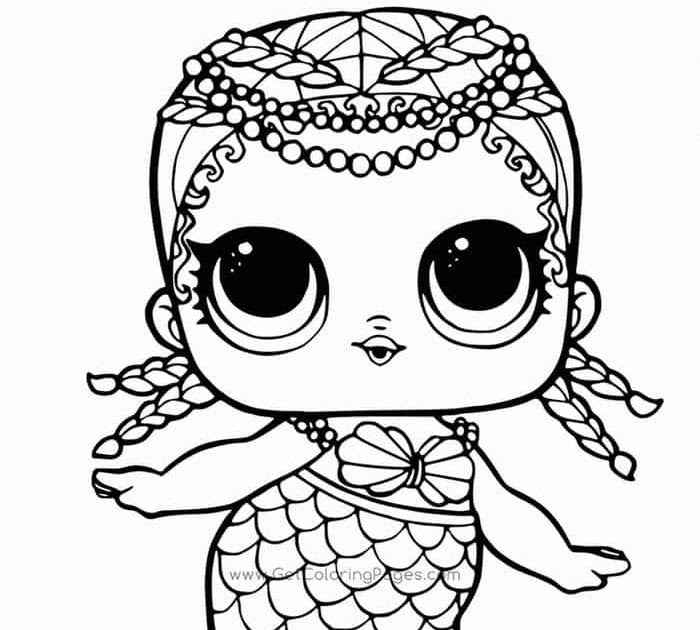 Lol Mermaid Doll Coloring Page Scenery Mountains