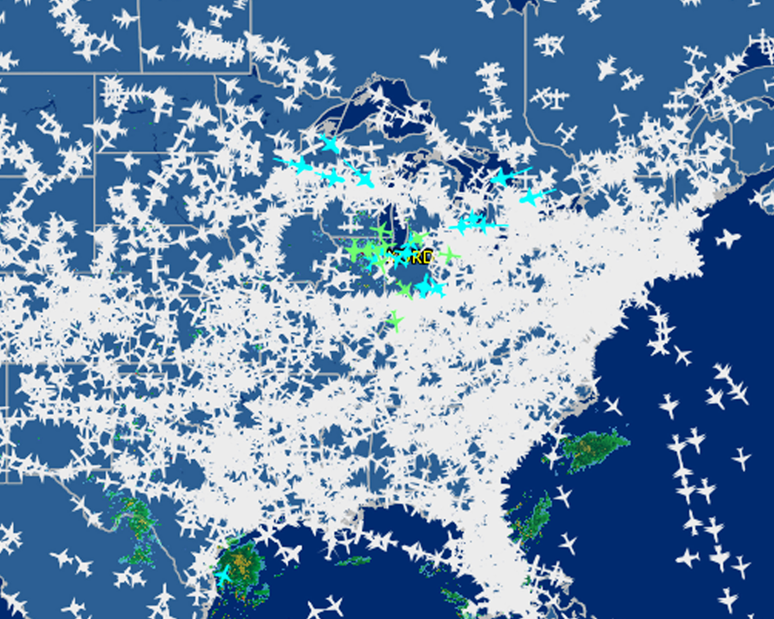 United States Air Traffic Map Zip Code Map