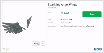 Roblox Sparkling Angel Wings Id