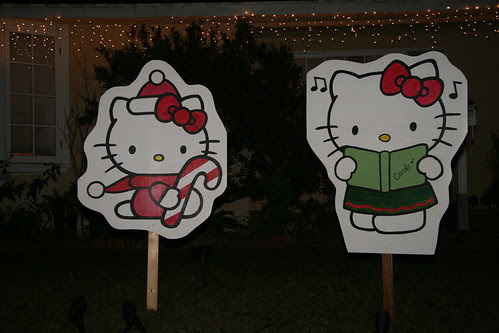 Hello Kitty Christmas Lawn Decorations