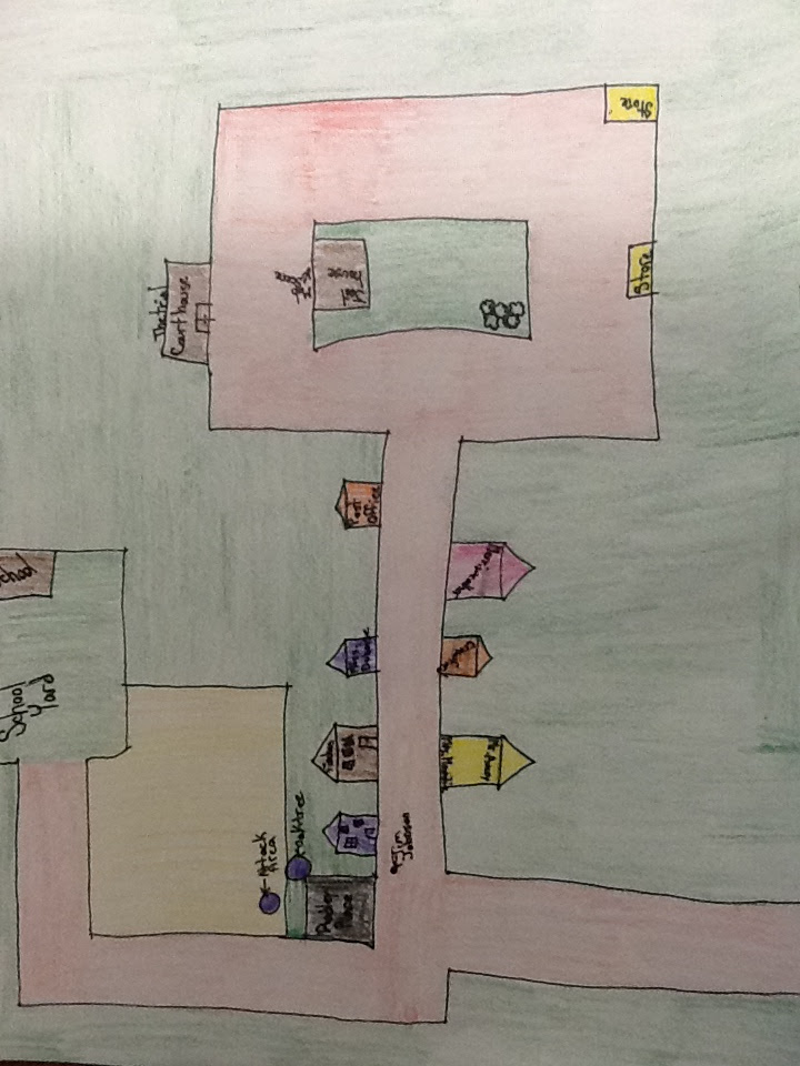 Drawing Map Of Maycomb To Kill A Mockingbird