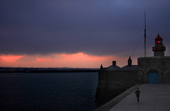 runner on the East Pier, Dun Laoghaire