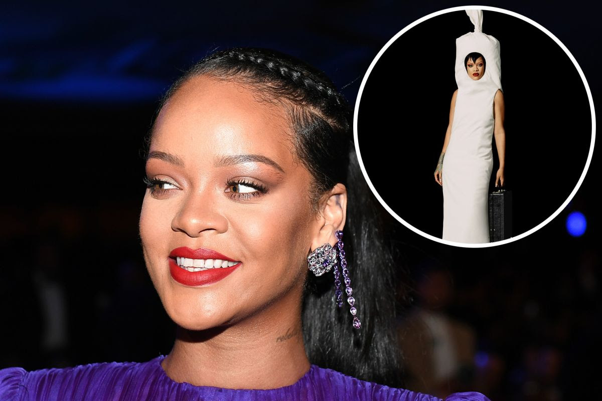 Rihanna dresses up as a life-size joint for Dazed magazine