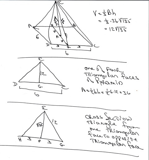 Volume Of Right Pyramid Formula - malaynainai Volume Of A Triangular Pyramid Formula