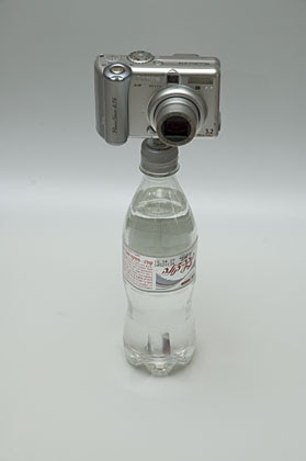 bottle cap tripod - with camera bottle cap tripod - with camera