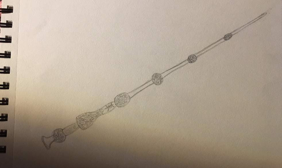 Harry Potter Wand Drawing Easy