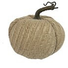 Harvest Burlap Pumpkin - 5.75"