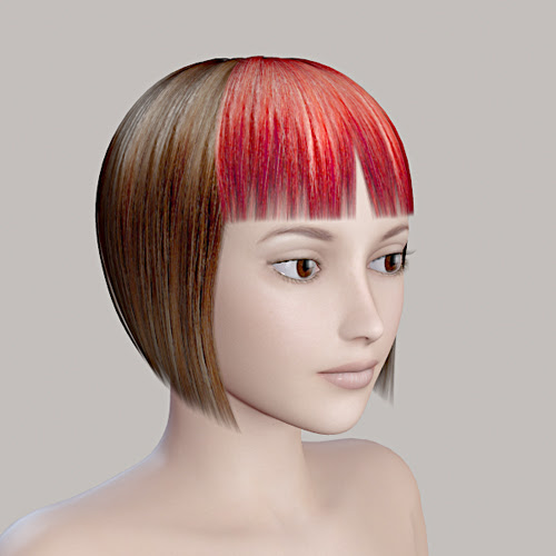ヘアスタイルカタログ 美しい 前髪 だけ 染める