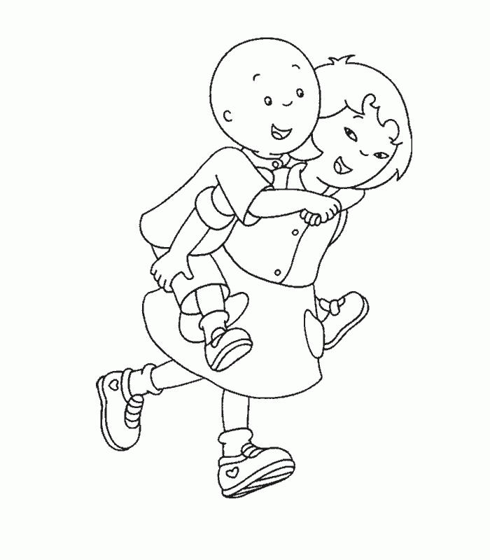Download 280+ Caillou And Rose For Kids Printable Free Coloring Pages