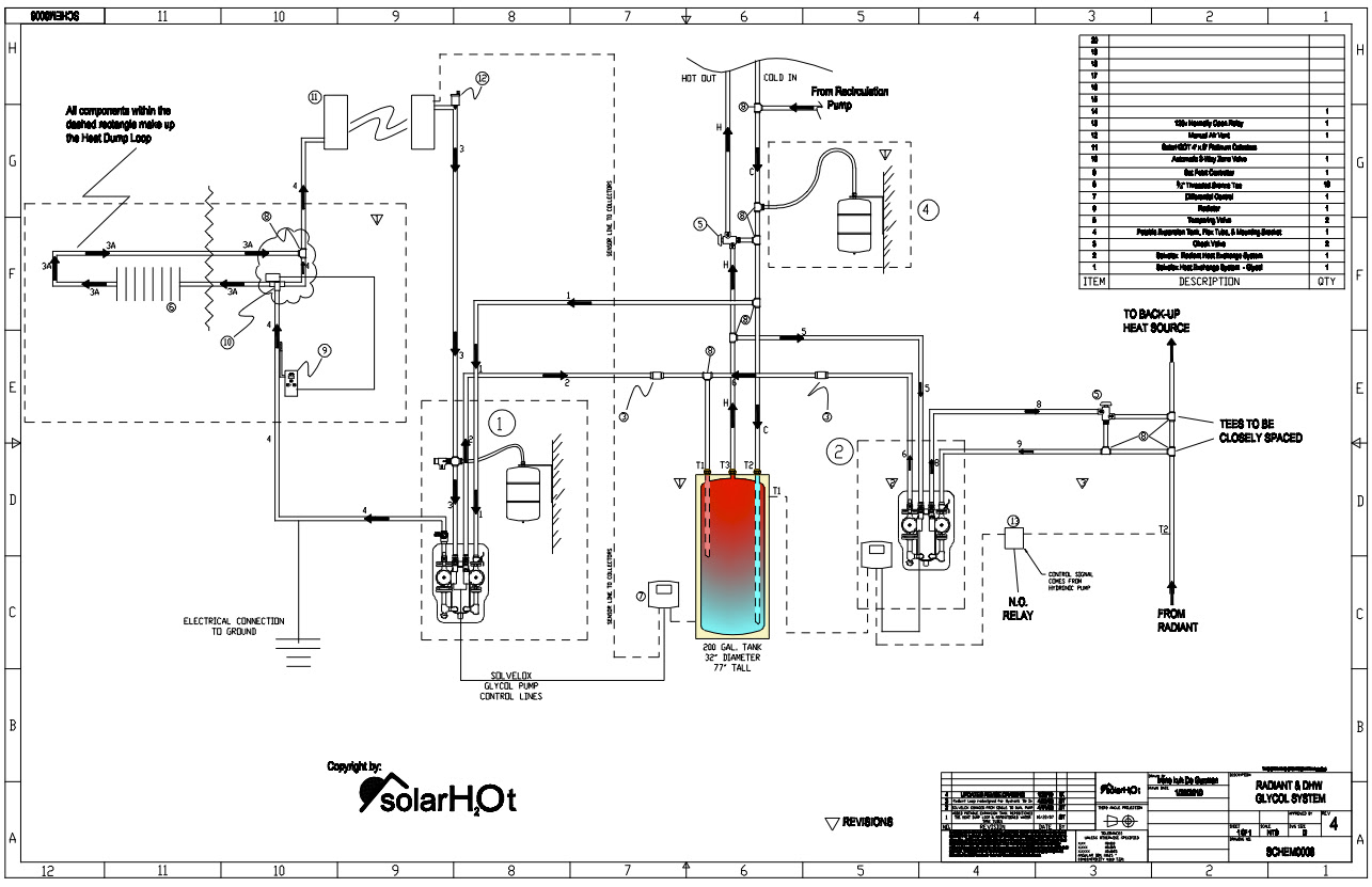 Solar Hot Water Heater Piping Diagram