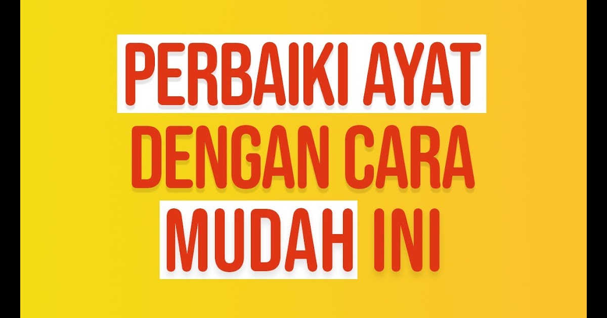 Cara Mudah Belajar Bahasa Inggeris Cara Belajar Bahasa