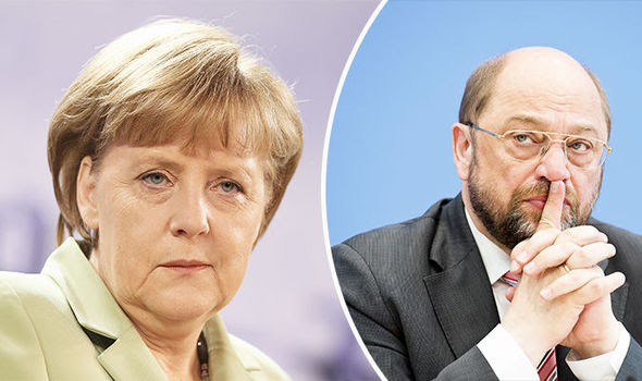 Martin Schulz Angela Merkel German Election