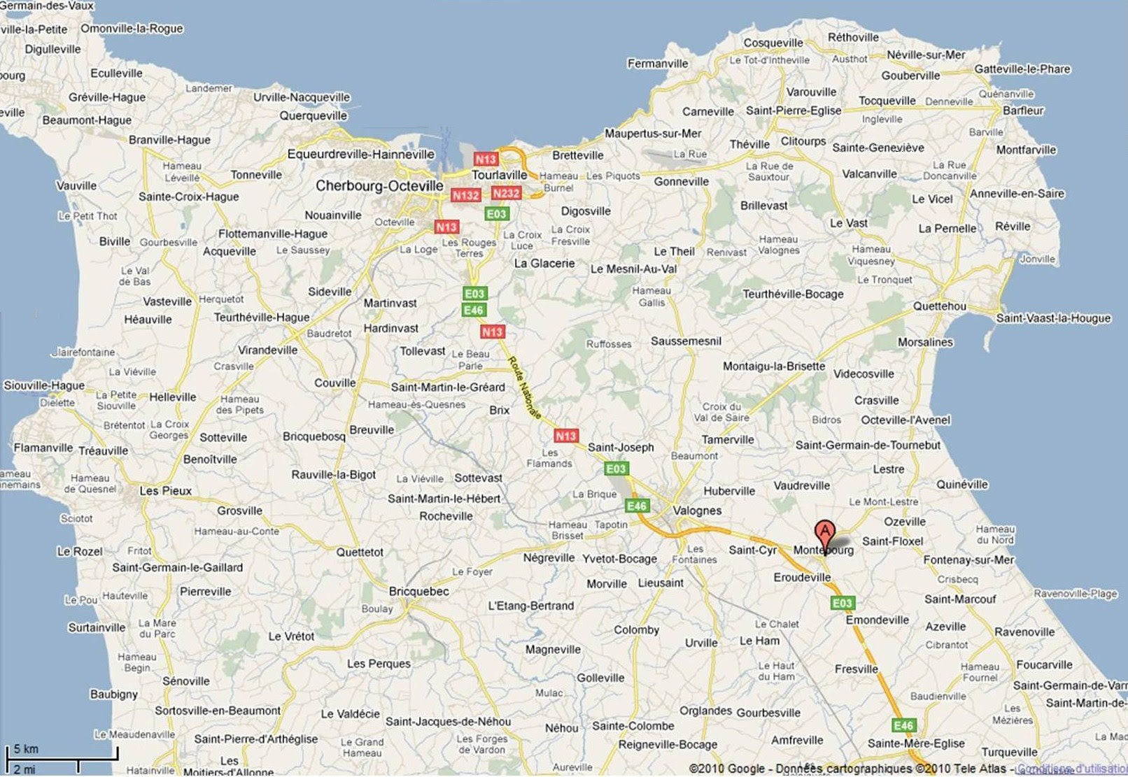 Carte Du Cotentin | Carte