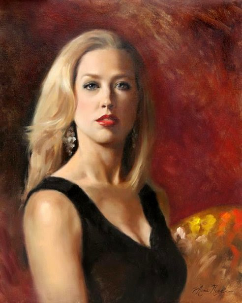 Self Portrait With Red Lipstick